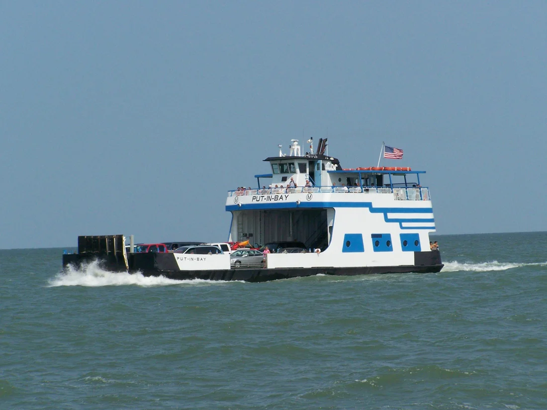M/V Put-In-Bay before the 40-foot hull extension