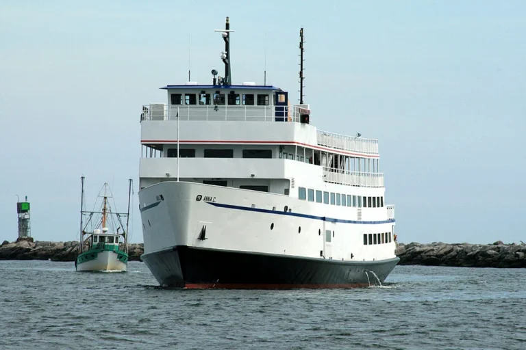 The 175' M/V Anna C. passenger and vehicle ferry designed by Gilbert Associates
